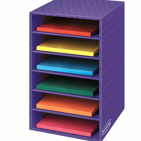 Bankers Box Letter Size 6 Shelf Organizer School 3x - Picture 1 of 4